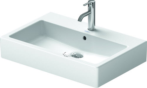 Duravit 04547008601; Vero; Washbasin 70 cm black with of with tp w / o th WGL; in Black; Discontinued Product Nov 2020 ;