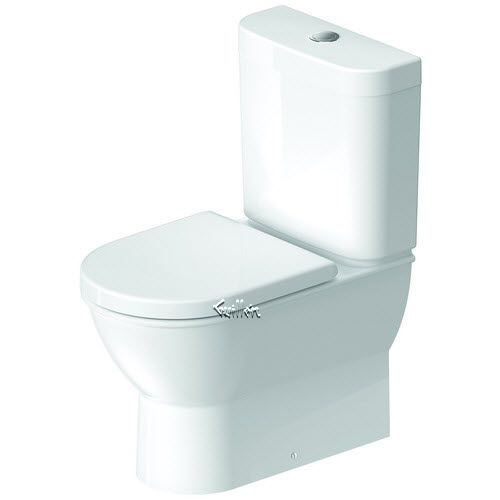 Duravit 2138090092; Darling New; Toilet floor standing combination, Darling New, washdown model; in White; ;