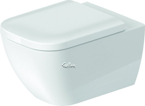 Duravit 2222090092; Happy D.2; Rimless toilet wall-mounted 14 3 / 8" x 21 1 / 4"; in White; ;