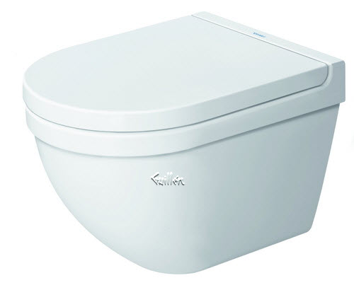 Duravit 2227090092; Starck 3; Toilet wall-mounted 3 Comp. , DuraFix for concealed fixation; in White; ;
