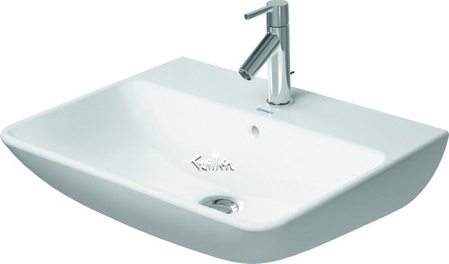 Duravit 2335600030; ME by STARCK; Washbasin 600 mm ME by with OF with TP 3 TH; in White; ;