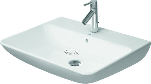 Duravit 2335650030; ME by STARCK; Washbasin 650 mm ME by with OF with TP 3 TH; in White; ;