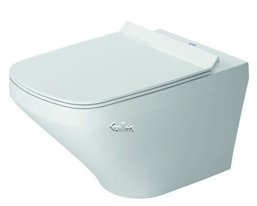 Duravit 2551090092; DuraStyle; Rimless toilet wall-mounted 14 5 / 8" x 21 1 / 4"; in White; ;