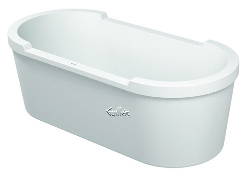 Duravit 700012000000090; ; Oval bathtub 74 3 / 4" x 35 1 / 2" freestanding US-version; in White; ;