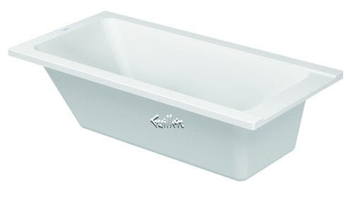 Duravit 700095000000094; D-Code; Bathtub 1500x750 mm US with metal flange right; in White; Discontinued Product Nov 2020 ;