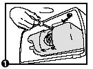 1) Remove retainer clips