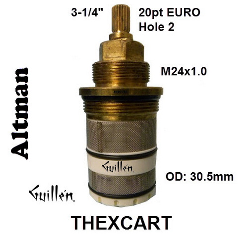 Altmans THEXCART;;__ 3-1/4in 20pt; Thermostatic cartridge; in Unfinish