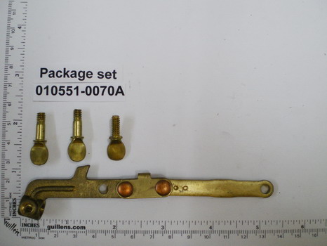 American Standard 010551-0070A; ; lever float ball rod asssembly with screws for toilet; in Unfinish   10551-0070A; 010740-0700; 010439-0200; 010735-0700