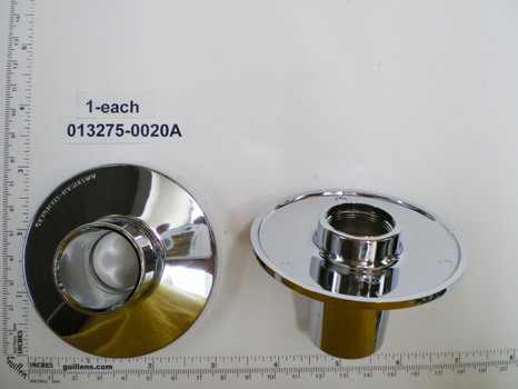 American Standard 013275-0020A; Cadet ; handle plastic escutcheon for wall mount bath shower; in Polished Chrome   013275-0200