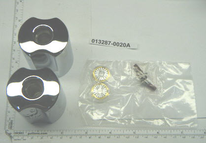 American Standard 013287-0020A; Cadet ; metal two handle assembly knob for lavatory bath shower; in Polished Chrome
