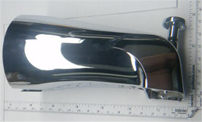American Standard 022635-0020A; Heritage; diverter tub spout 1/2"" inch 14 threads for bath shower; in Polished Chrome