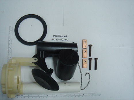 American Standard 047138-0070A; ; #10 flush valve one piece for toilet; in Unfinish