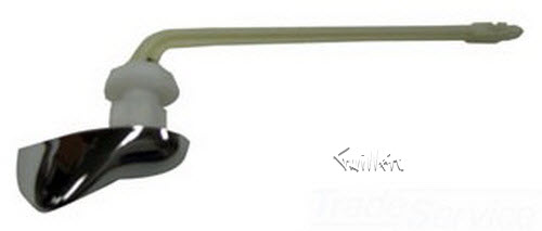 American Standard 047148-0020A; Plebe; plastic trip lever lh left hand for toilet; in Polished Chrome   03522-0140 ; 04464-1700 ; 047105-0210 ; 047105-1610 ; 047145-0200 ; 047145-0700 ; 047147-0020A ; 047147-0200 ; 047147-0700 ; 047148-0200