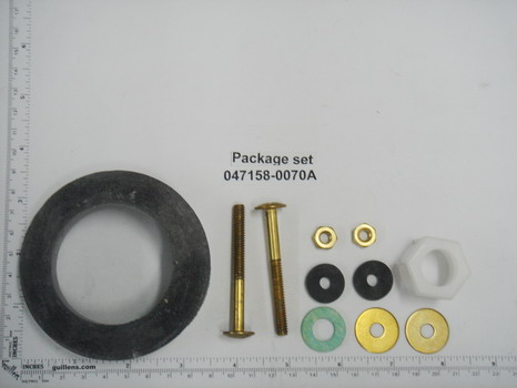 American Standard 047158-0070A; ; two piece toilet coupling kit bowl to tank gasket ; in Unfinish   170-C