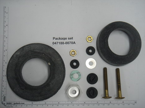 American Standard 047188-0070A; ; two piece toilet coupling kit bowl to tank kit 184 for toilet; in Unfinish   047141-0070A