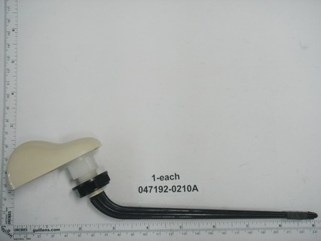 American Standard 047192-0210A; ; plastic trip lever lh left hand 30 degree for toilet; in Bone