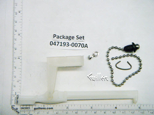 American Standard 047193-0070A; ; trip lever / bead chain kit for toilet; in Unfinish