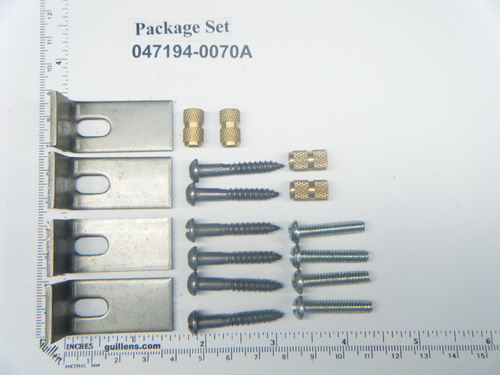 American Standard 047194-0070A; ; undercounter lavatory sink mounting kit (kit #185); in Unfinish