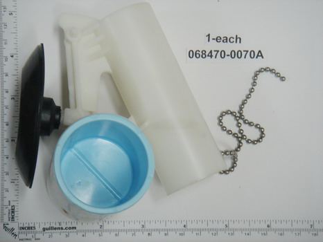 American Standard 068470-0070A; ; actuating unit with seat disc flush valve for toilet ; in Unfinish   068470-0700