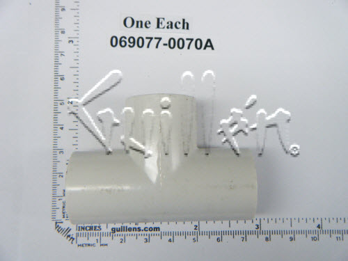 American Standard 069077-0070A; ; 1/2" tee pvc; in White