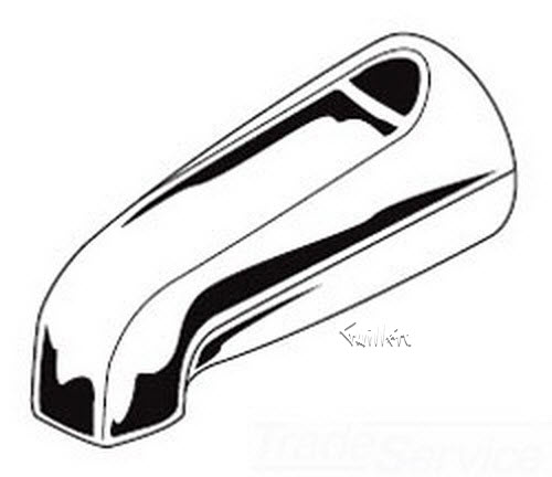 American Standard 072325-0020A Non-diverting tub spout-chr Chrome