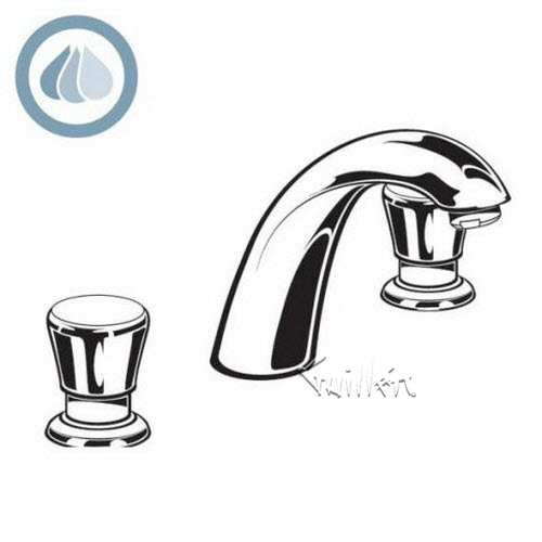 American Standard 1340827; ; metering widespread vandal resistant 0.5 gpm less drain repair replacement technical part breakdown