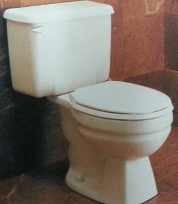 American Standard 2131.175, 2138.012; Plebe; round / elongated two piece 1.6 gpf toilet repair technical parts breakdown; in Unfinish