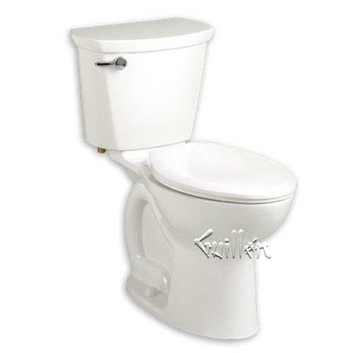 American Standard 215BA104.020; Cadet Pro; two piece toilet rh right height round front 12" rough in less seat; in White