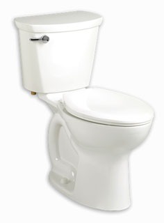 American Standard 215BB004; Cadet Pro; two piece toilet rh right height round front 10"" rough in 1.6 gpf less seat repair replacement technical part breakdown