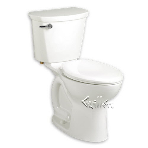 American Standard 215BB104; Cadet Pro; two piece toilet rh right height round front 10"" rough in less seat repair replacement technical part breakdown