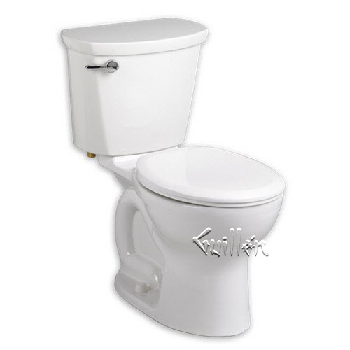 American Standard 215DA004; Cadet Pro; two piece toilet round front combo less seat repair replacement technical part breakdown
