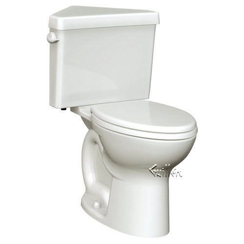 American Standard 216AD104; Cadet Pro; two piece toilet triangle rh right height elongated less seat repair replacement technical part breakdown