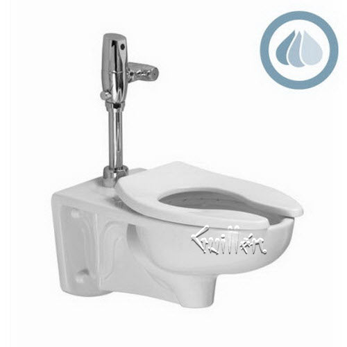 American Standard 2296019EC; Afwall; ada retro universal topspud bedpan everclean repair replacement technical part breakdown