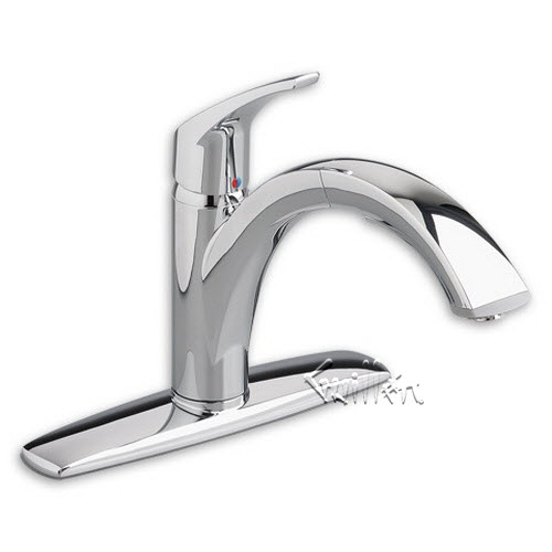 American Standard 4101100F15; Arch; pull out kitchen faucet with plate repair replacement technical part breakdown