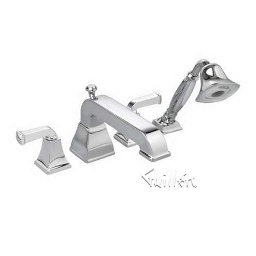 American Standard 2555920; Town Square; deck-mount tub faucet less spray repair replacement technical part breakdown