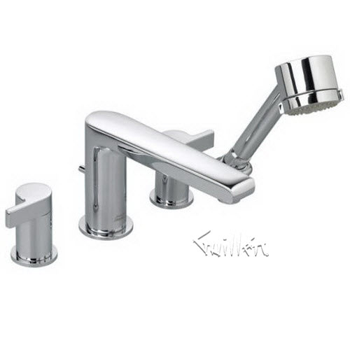 American Standard 2590901; Studio; deck-mount tub faucet with personal shower-valve repair replacement technical part breakdown