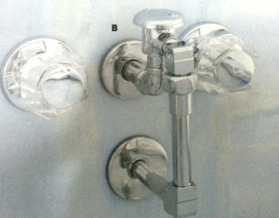 American Standard 3324; Heritage; two handle wall-mount bidet faucet with vacuum breaker repair replacement technical part breakdown