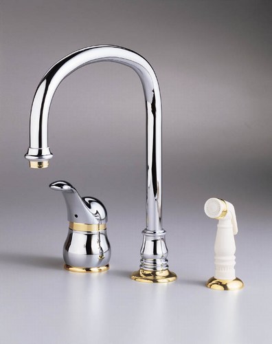 American Standard 3821.831; Jasmine Amarilis; one handle hi-flow kitchen faucet with side spray repair technical part breakdown