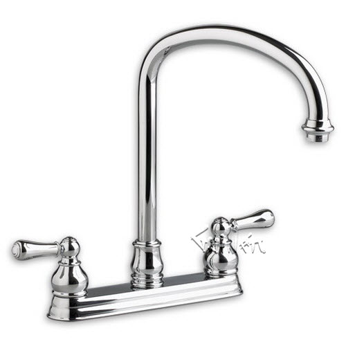 American Standard 4771732F15; Hampton; two handle kitchen centerset 12 in gooseneck spout metal lever handle repair replacement technical part breakdown