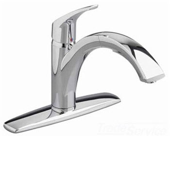 American Standard 4101.100; Arch; one handle single control kitchen pull out faucet repair replacement technical part breakdown