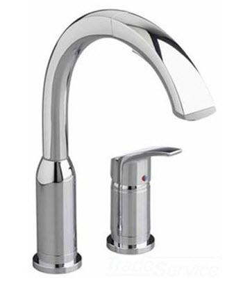 American Standard 4101; Arch; one handle hi-flow kitchen faucet with / without side spray repair replacement technical part breakdown
