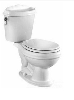 American Standard 4111.016; Reminiscence; round front / elongated two piece 1.6 gpf toilet repair technical part breakdown