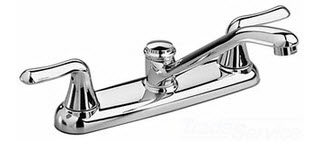American Standard 4275; Colony Soft; two handle top mount kitchen faucet with side spray repair technical part breakdown