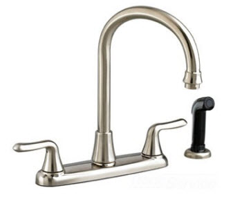 American Standard 4275.551, 4275.550; Colony Soft; two handle high arc kitchen with or without side spray faucet repair replacement technical part breakdown