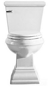 American Standard 4707.016; Town Square; round front / elongated two piece 1.6 gpf toilet repair technical part breakdown