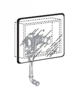 American Standard 6061.510; Selectronic; proximity urinal concealed 1.0 & 0.5 gpf repair technical part breakdown