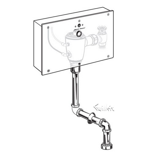 American Standard 6061401; ; selectronic urinal flushometer multi ac concealed fa 0.125gpf ts repair replacement technical part breakdown