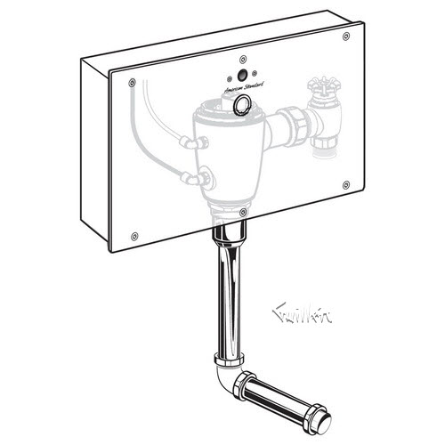American Standard 6061501; ; selectronic urinal flushometer multi ac concealed fa 0.125gpf bs repair replacement technical part breakdown
