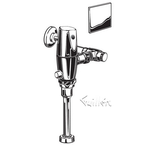 American Standard 6062051; ; selectronic exposed urinal flushometer m- 0.5 gpf repair replacement technical part breakdown