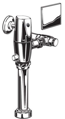 American Standard 6068721; ; selectronic exposed toilet flushometer multi-ac 1.28 / 1.1 dual flush repair replacement technical part breakdown